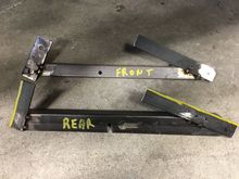 Made up these tools to mark and cut the 2x2 tube I’ll be running for frame tie ins. Just used some scrap angle and strap. Clamped them in position then welded them.