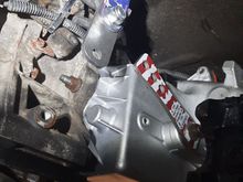 Side view of the backwards bracket.