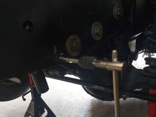 Then tapped the plate out through the unibody