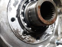 This is another transfer case. This hole is  very restricted. Gear and bearing damage