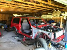 97 dry rust free west Texas Jeep donor body  for white 97 XJ