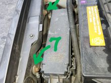 passenger side fender ground points
