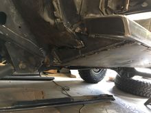 Then welded in. I used seam sealer to fill in the gaps and prep for paint.