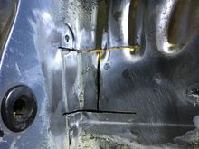 Now cut across the first two cuts.