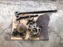 Axle parts after needle scaling.