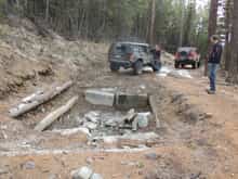 WildBill OHV Park- Lakeside MT- 2/14/2015 "The Coffin"- about 3' deep.