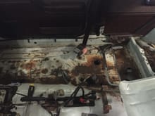 passenger side is bad so I'm replacing it with a full floorpan.
