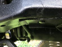 New Crack further back