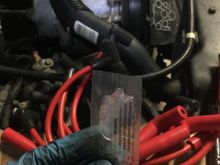 The tune up kit came with a little pack of dielectric grease to squeeze inside the boot of the ignition wires.
