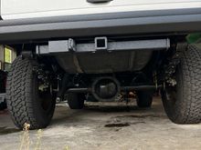 Hitch receiver installed 