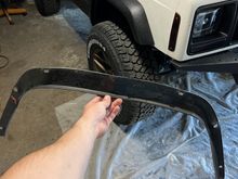Found a fender flare liner for the passenger rear at the junk yard. 