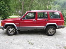 The Day I bought my Jeep, and before I cleaned it and waxed it and replaced the rusted gas cover with a new one.
