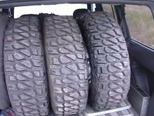 New Tires And Rims!!! :)

Nokian Vatiiva MT - LT31x10.5R15 - Weight 40lb, Diameter 30.5, Overall width 10.5, Tread depth 20

Core Racing Explorer Rims - 15x8, 5 on 114.3mm, Offset -19, Silver.