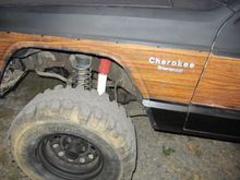 Cut and folded fenders.
