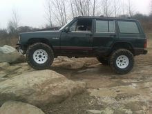 Starting to climb the Rock hill