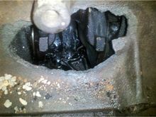 Here are some chunks of the rod that expoded.