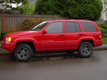 This is a Photoshopped image of my Jeep if i were to Powder coat the stock wheels.