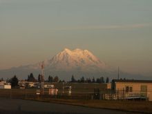 Mt. Rainier from Olympia air port.