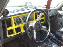 New Dash Trim Painted Yellow