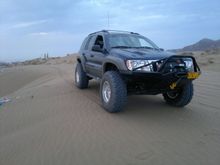 on sand