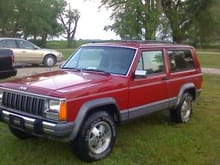 Jeep xj after it got cleaned