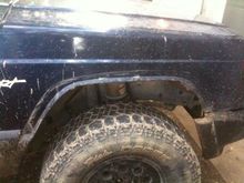 gross muckline/overspray from the flairs.
