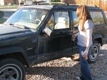 Her, my family and my boyfriend are what got me through my surgery. I was barely able to walk, but I did it to get to my Jeep.