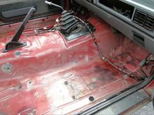 floor prep for the roll in bed liner
