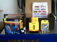 accel plugs, 8mm wires, distributor cap and rotor.