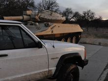 Fort Hunter Ligget. yes, thats a tank.