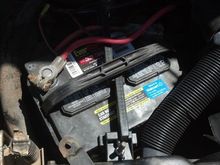 New, rigged up battery hold-down