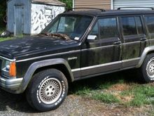 She got pretty nasty looking from sitting so long under those trees. A few of her tires were flat when I first checked her out, but they are holding air still :)