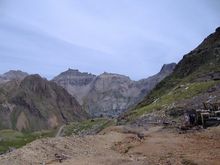 Governor Basin Road, Virginius Mine
Looking north east @ 12,200' towards Teakettle Mountain, and Potosi Peak.