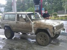 been slacking on pictures but this is my 2 door 5spd with a 4.6 stroker :)