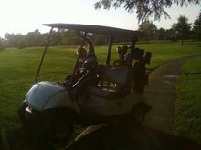 offroading in the golf cart again