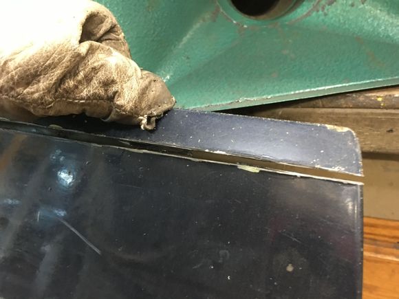 Like this. Cut thru both panels on the ends.