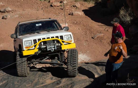 Sittin' on my rear bumper here, had to bust out the winch!