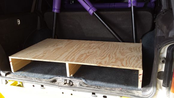 Rough in with the deck on.