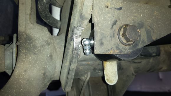 Had to grind a little off the swaybar bracket for clearance.