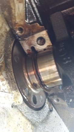 Changed out rear main seal