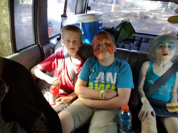 The kiddos all ready for our 3rd and final run