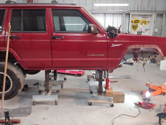 Makes welding and working way easier sitting on a stool.