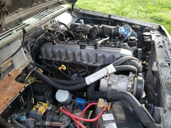 Even cleaned under the hood. Need to make something to support coolant hoses some day
