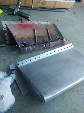 Fabricated a new inner panel. Wish you could buy these. 