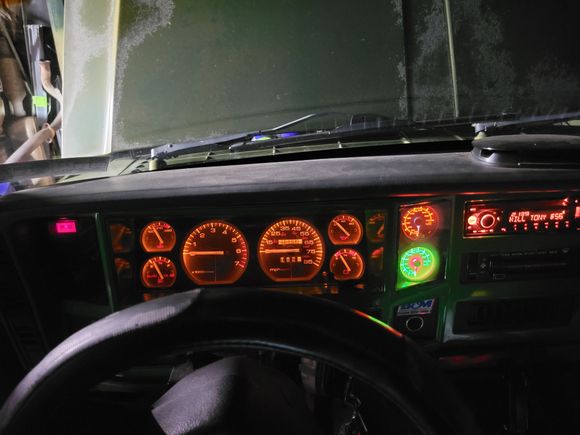 Engine and trans oil temp gauges