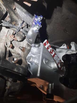 Side view of the backwards bracket.