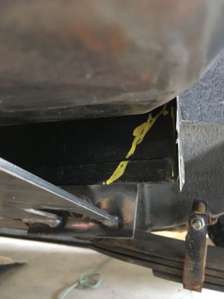 I cut this out and folded the inner fender back.