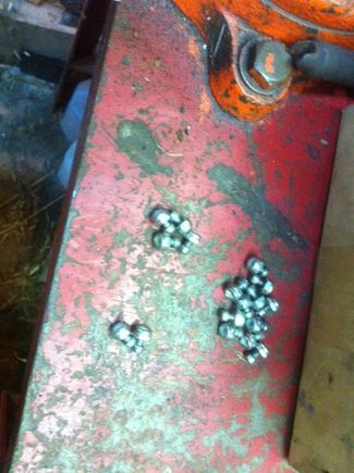 SS #6 fasteners with nyloc nuts