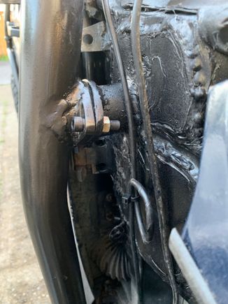 The factory fender mounts near the doors require you to unbolt the fender then pull it outboard to clear the brackets. I moved the nutclips from the brackets to the fenders. Then I bent the original brackets rearward a bit. 