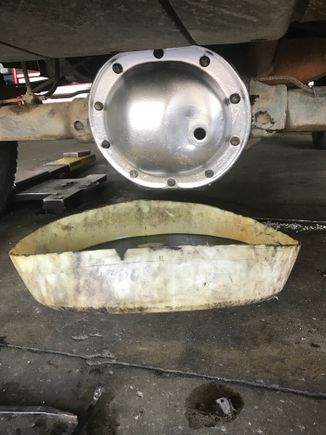 Changed the front and rear diff fluids and painted the cover